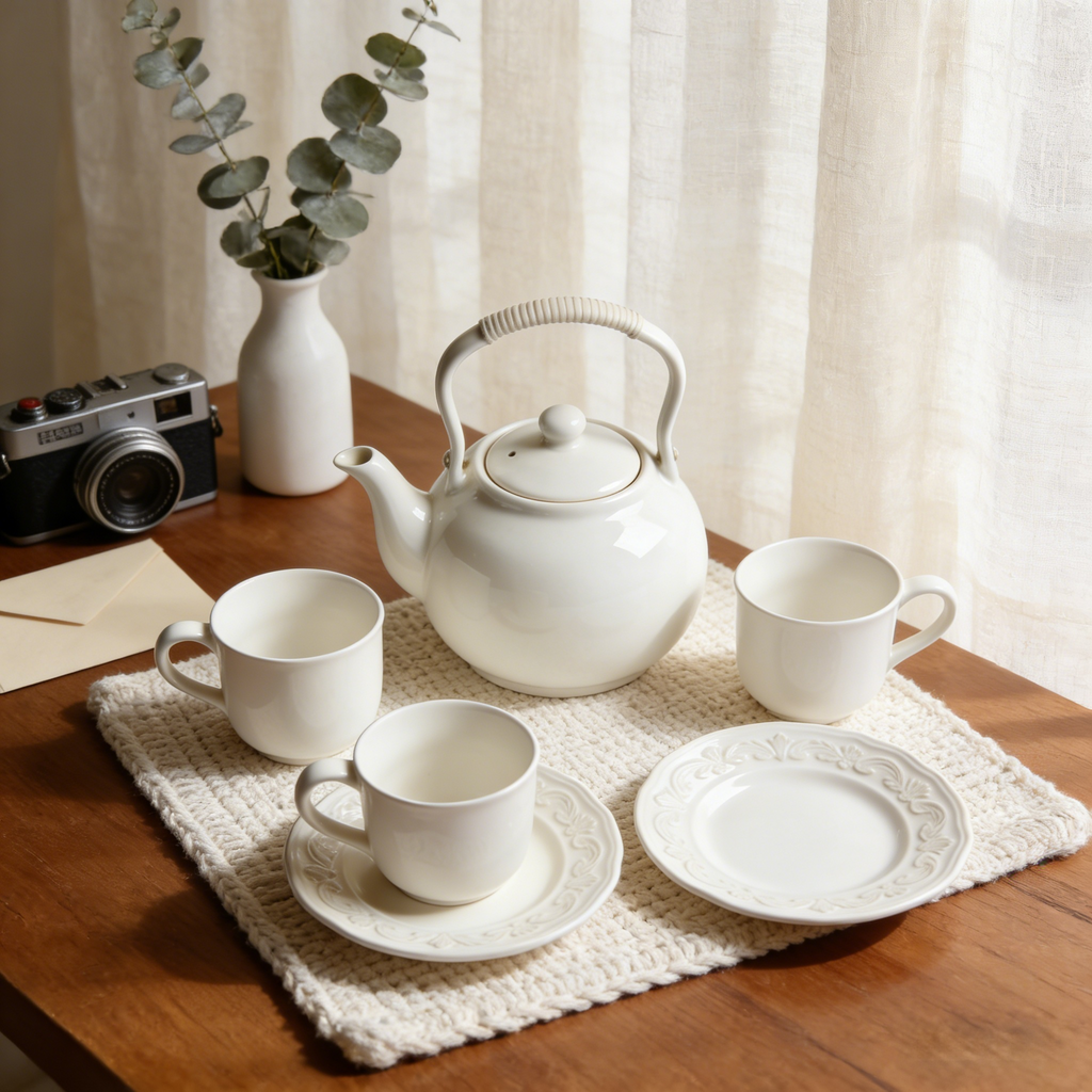 Minimalist Porcelain Tea Set