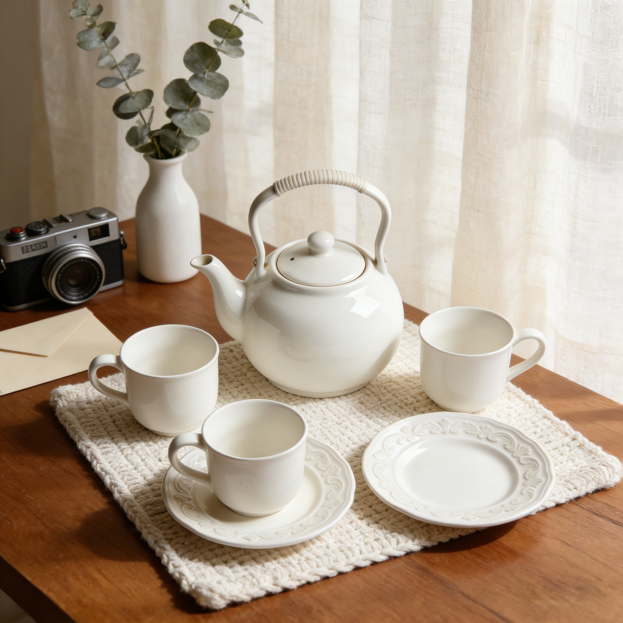 Minimalist Porcelain Tea Set