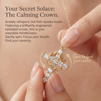 csandiva™ 14K Gold Rotatable Crown Cross Necklace - Discreet Anxiety Relief & Elegant Faith Jewelry | Claim 90% OFF Today🔥