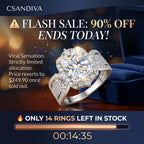 csandiva™ The "Aura" 3.0ct Radiant Halo Ring - Travel-Safe Brilliance & Smart Luxury Alternative | Claim 90% OFF Today🔥