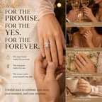 Three Rings, One Love Story — The Complete 3-Piece Marquise Moissanite Bridal Stack for the Promise, the Yes, and Forever After | Gold or Silver | Last Day Sale-90% OFF🔥
