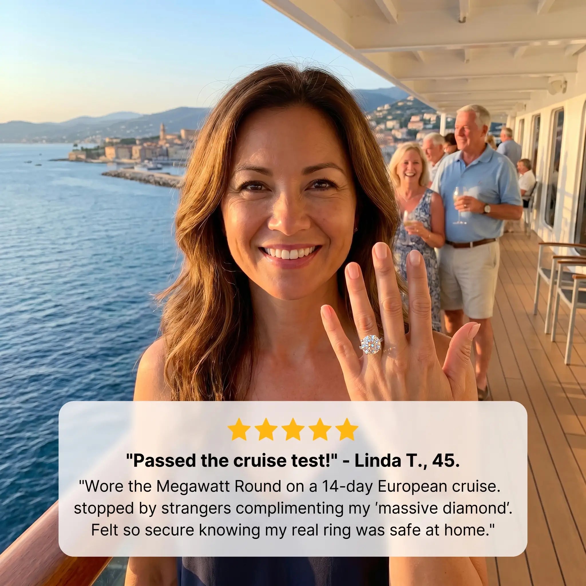 Csandiva™ The "Heiress" Flawless Moissanite Statement Ring | $15k Megawatt Brilliance, Passes Testers, Hypoallergenic (Sizes 4-15) | Last Day 90% OFF 🔥