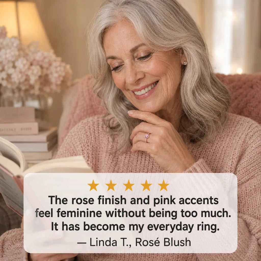The Blush Promise™ Pink Heart Halo Ring — Grown-Up Romance, Made to Mean More | Last Day Sale-90% OFF🔥