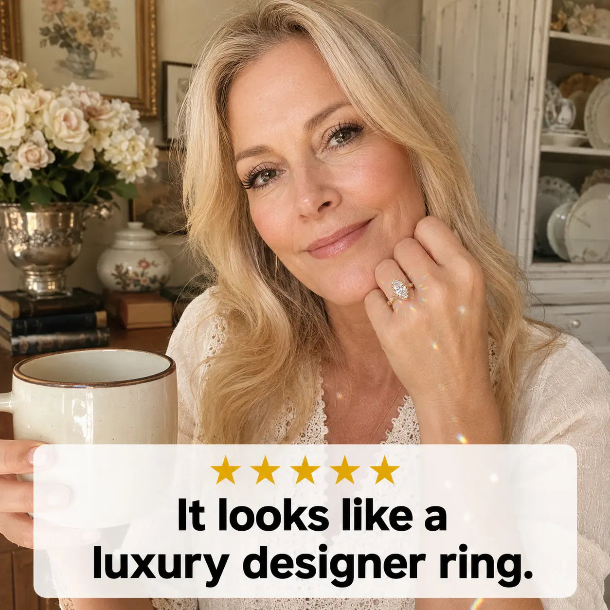 A Timeless Heirloom-Inspired Marquise Ring With Unforgettable Diamond Brilliance | Last Day Sale-90% OFF🔥