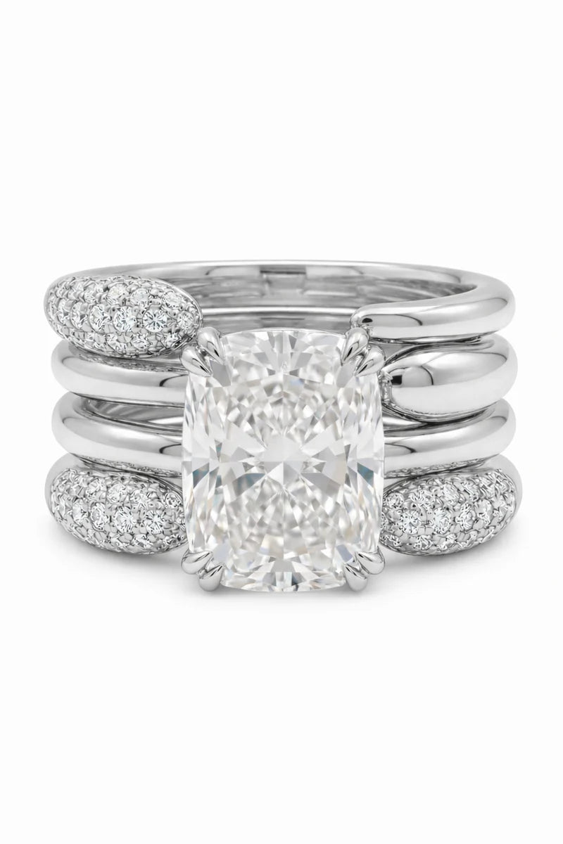 csandiva™ 3-Carat VVS1 Moissanite Ring Suite - Travel-Safe Brilliance & Elegant Heirloom Alternative | Claim 90% OFF Today🔥