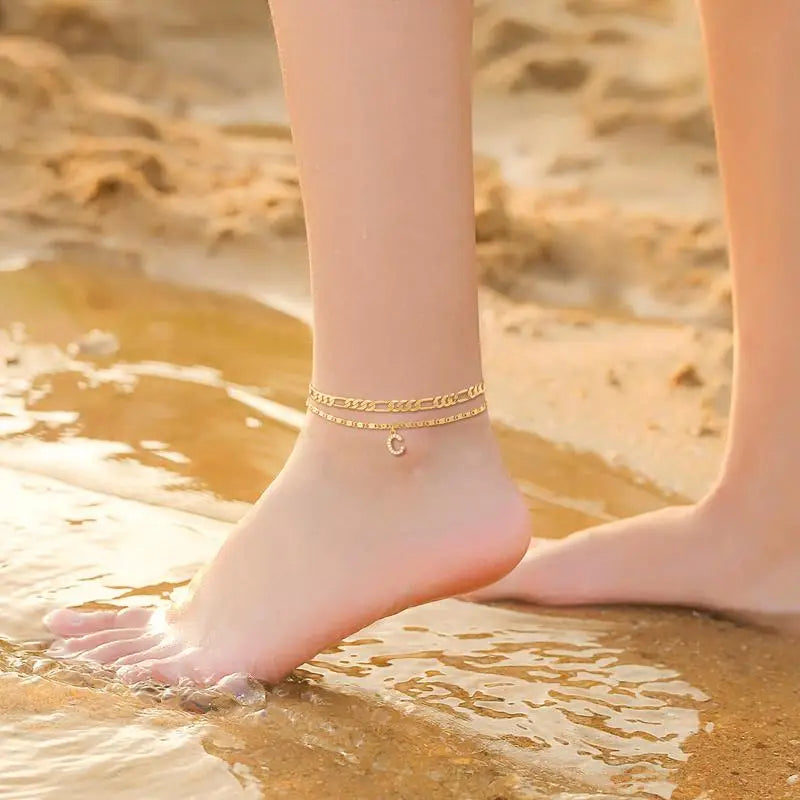 Manifest Your Wealth: The 24K Gold-Aura Personalized Manifestation Anklet -Last Day Sale-90% OFF🔥