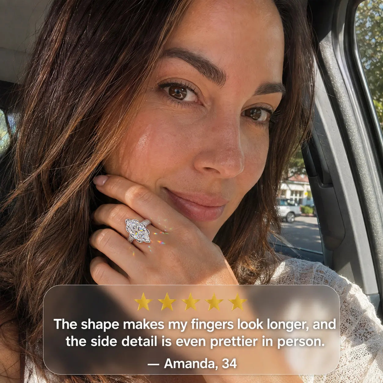 The Everbloom Marquise™ Lab-Grown Diamond Ring — An Elongated Floral Heirloom Design Made to Flatter Your Hand and Mark Every Meaningful Moment | Gold or Silver | Last Day Sale-90% OFF🔥