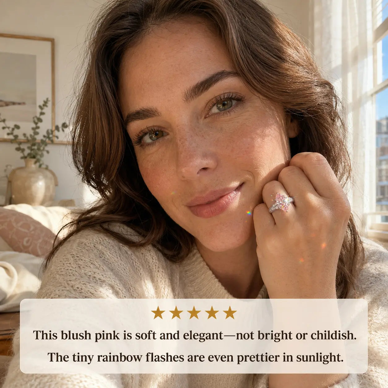 The Marquise Bloom Vintage Moissanite Ring — A Finger-Flattering Marquise Silhouette with Romantic Floral Details in Clear or Blush Pink | Last Day Sale-90% OFF🔥