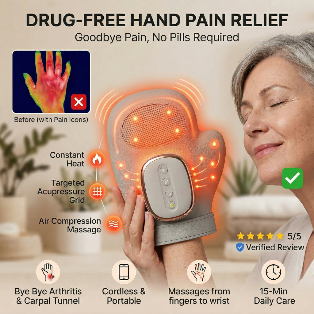 The Ultimate 3-in-1 Bionic Hand Massager: Instant, Drug-Free Relief for Arthritis & Numbness-Last Day Sale!🔥50% OFF