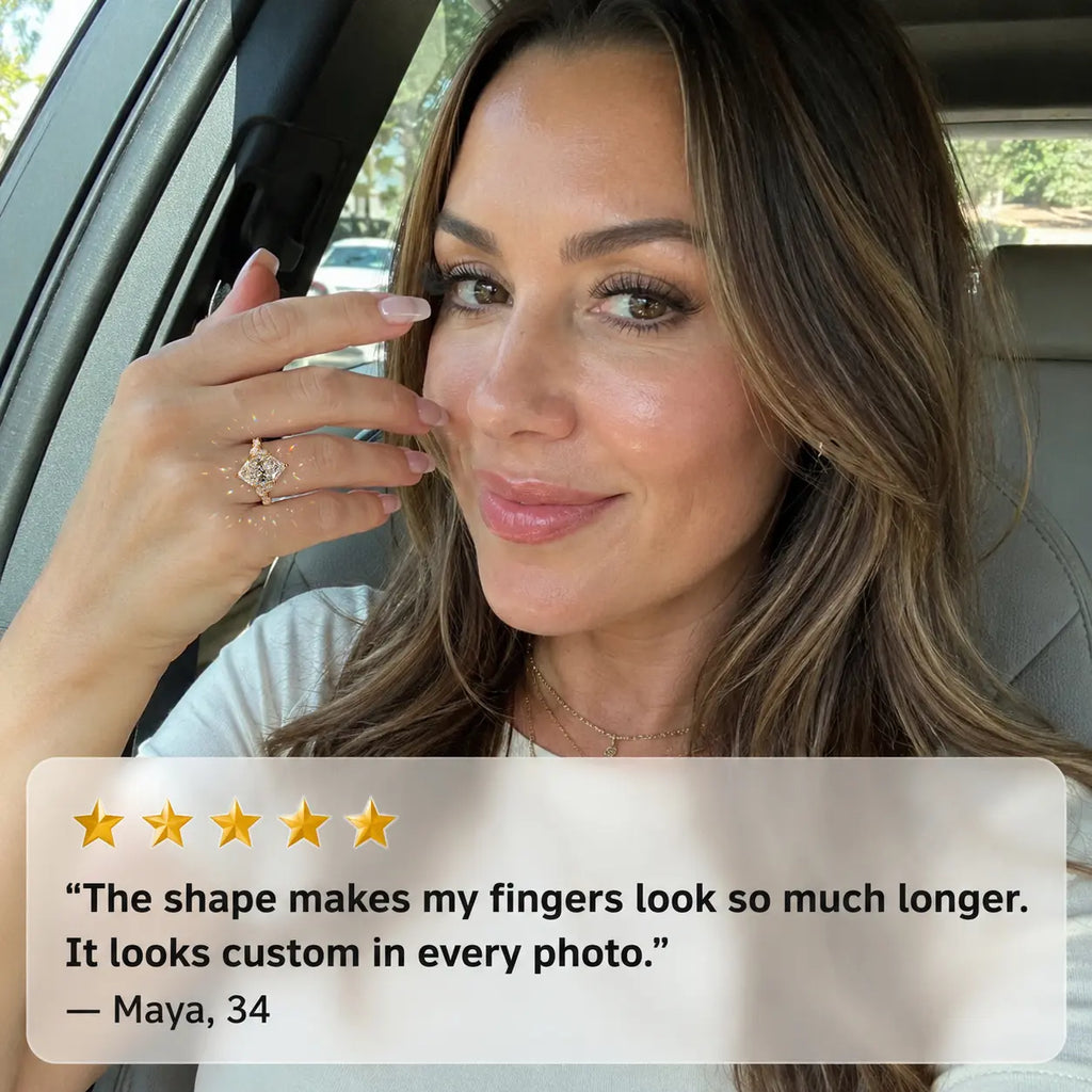 3ct Dutch Marquise Bloom Lab-Grown Diamond Ring — A Finger-Flattering Statement of Brilliant Sparkle & Custom-Look Elegance | Gold or Silver | Last Day Sale-90% OFF🔥
