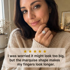 The Marquise That Makes Every Hand Look More Elegant — Brilliant Lab-Grown Diamond Twist Ring for Everyday Sparkle | Gold or Silver | Last Day Sale-90% OFF🔥