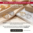 Csandiva™ The "Heiress" Flawless Moissanite Statement Ring | $15k Megawatt Brilliance, Passes Testers, Hypoallergenic (Sizes 4-15) | Last Day 90% OFF 🔥