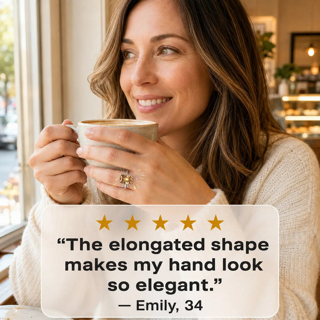 The Golden Hour Crown™ Elongated Cushion Lab-Grown Diamond Ring-Make Fingers Look Longer, Complete Every Outfit & Turn Everyday Moments Into Something Unforgettable | Gold or Silver | Last Day Sale-90% OFF🔥