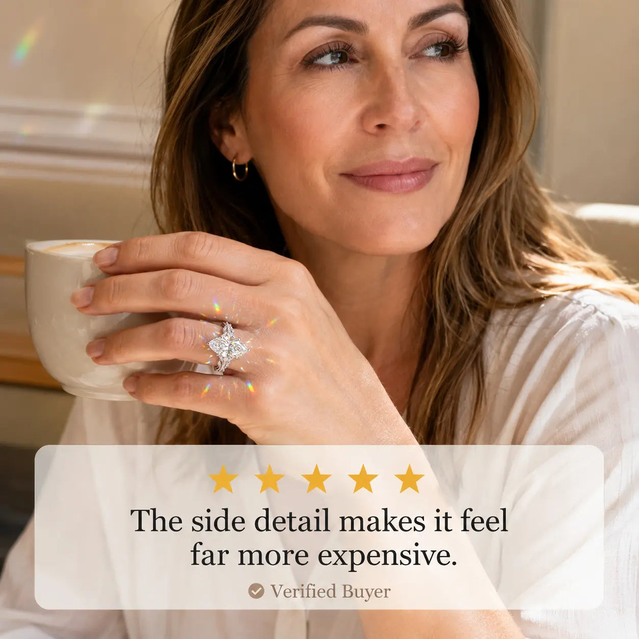 The Marquise Crown Lab-Grown Diamond Ring Set — A Three-Piece Bridal Stack Made for Your Forever | Gold or Silver | Last Day Sale-90% OFF🔥