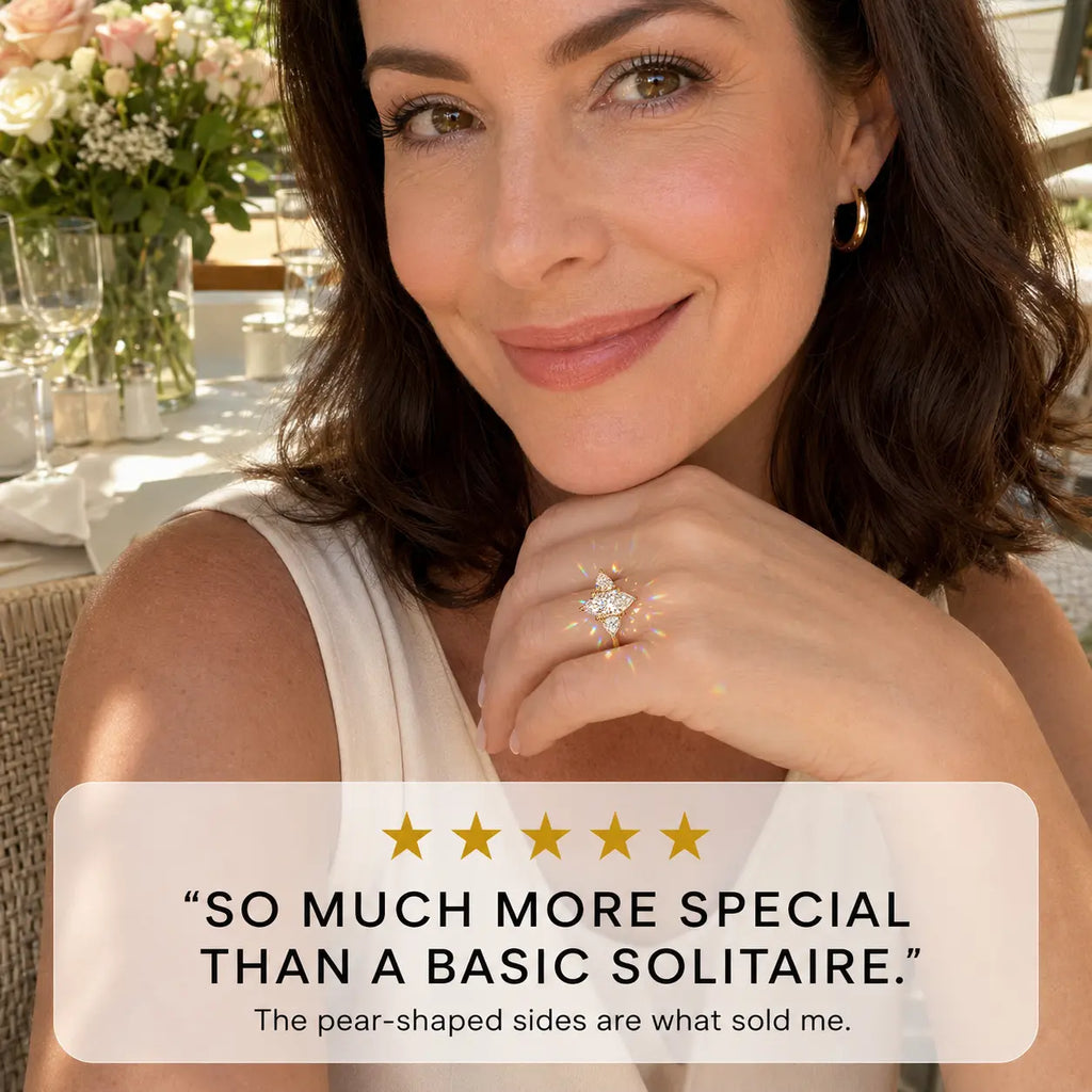 The Marquise Embrace™ Lab-Grown Diamond Three-Stone Ring – Elongated Brilliance, Flattering Elegance & Meaning for Every Chapter | Gold or Silver | Last Day Sale-90% OFF🔥