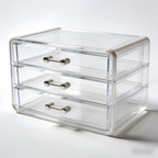 Transparent Acrylic Storage Drawer Unit