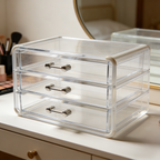 Transparent Acrylic Storage Drawer Unit