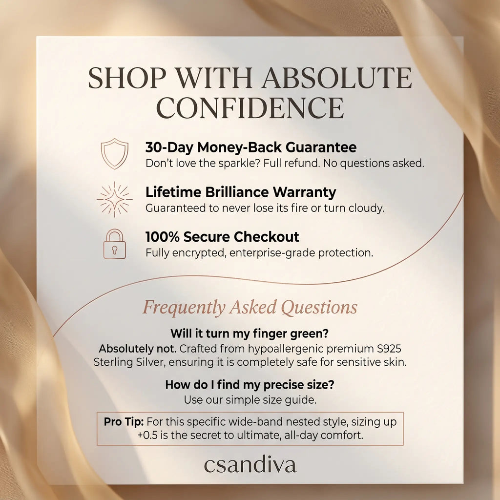csandiva™ 3.0ct Vintage Nested Ring Suite - Smart Heirloom Alternative & Zero Anxiety Glamour | Claim 90% OFF Today🔥