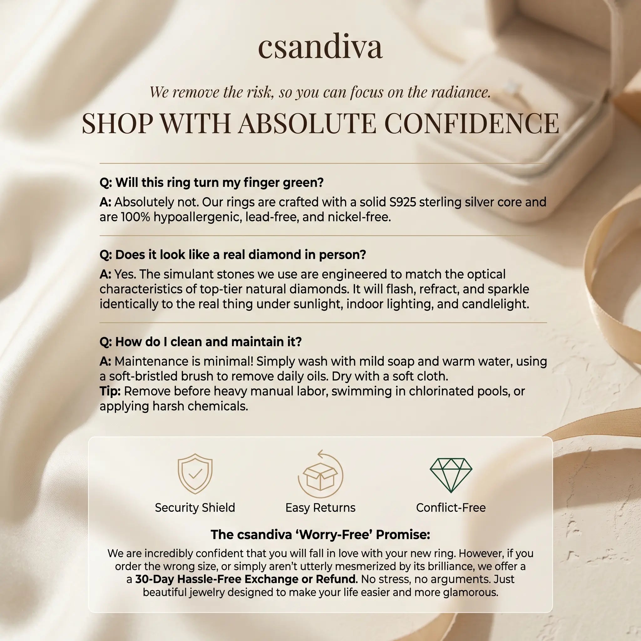 csandiva™ The "Timeless" 9.0ct Radiant Ring - Smart Luxury Alternative & Zero Anxiety Glamour | Claim 90% OFF Today🔥