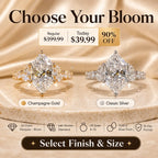 3ct Dutch Marquise Bloom Lab-Grown Diamond Ring — A Finger-Flattering Statement of Brilliant Sparkle & Custom-Look Elegance | Gold or Silver | Last Day Sale-90% OFF🔥