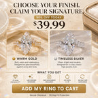 The Marquise Cascade Lab-Grown Diamond Ring — A 10-Carat Statement That Makes Fingers Look Longer, Delivers Full-Hand Sparkle & Finishes Every Look in One Ring | Gold or Silver | Last Day Sale-90% OFF🔥