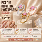 The Blush Promise™ Pink Heart Halo Ring — Grown-Up Romance, Made to Mean More | Last Day Sale-90% OFF🔥