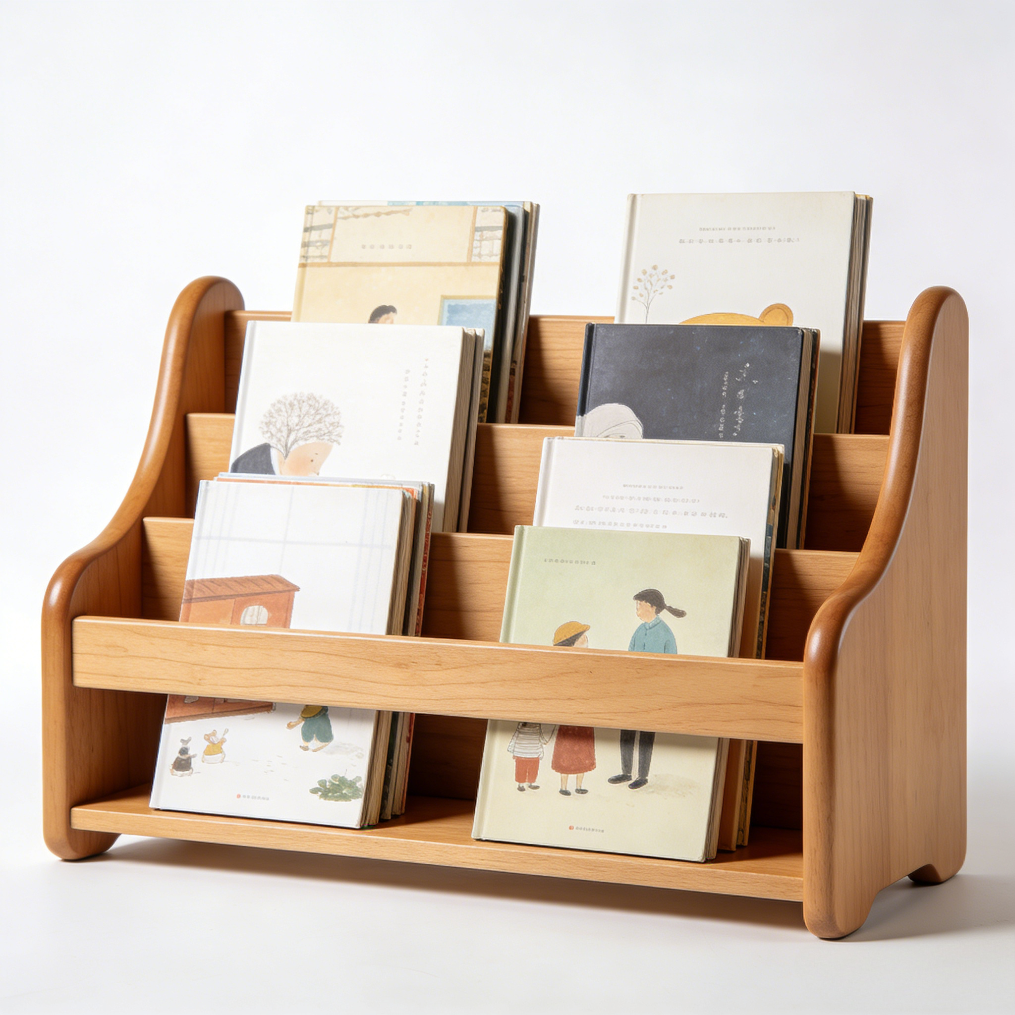 Wooden Children’s Book Display Stand