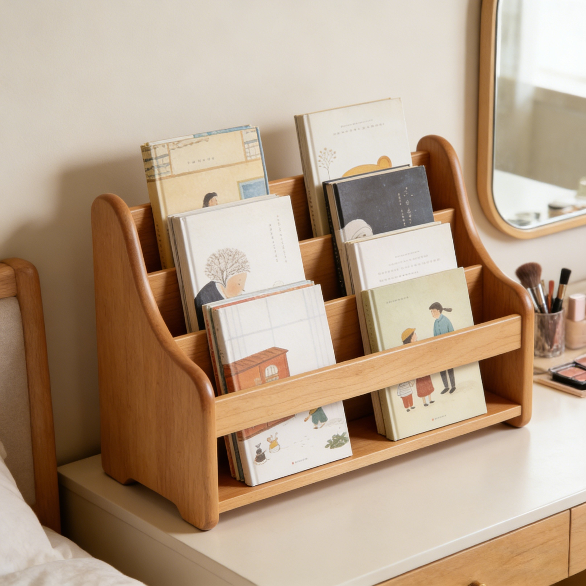 Wooden Children’s Book Display Stand