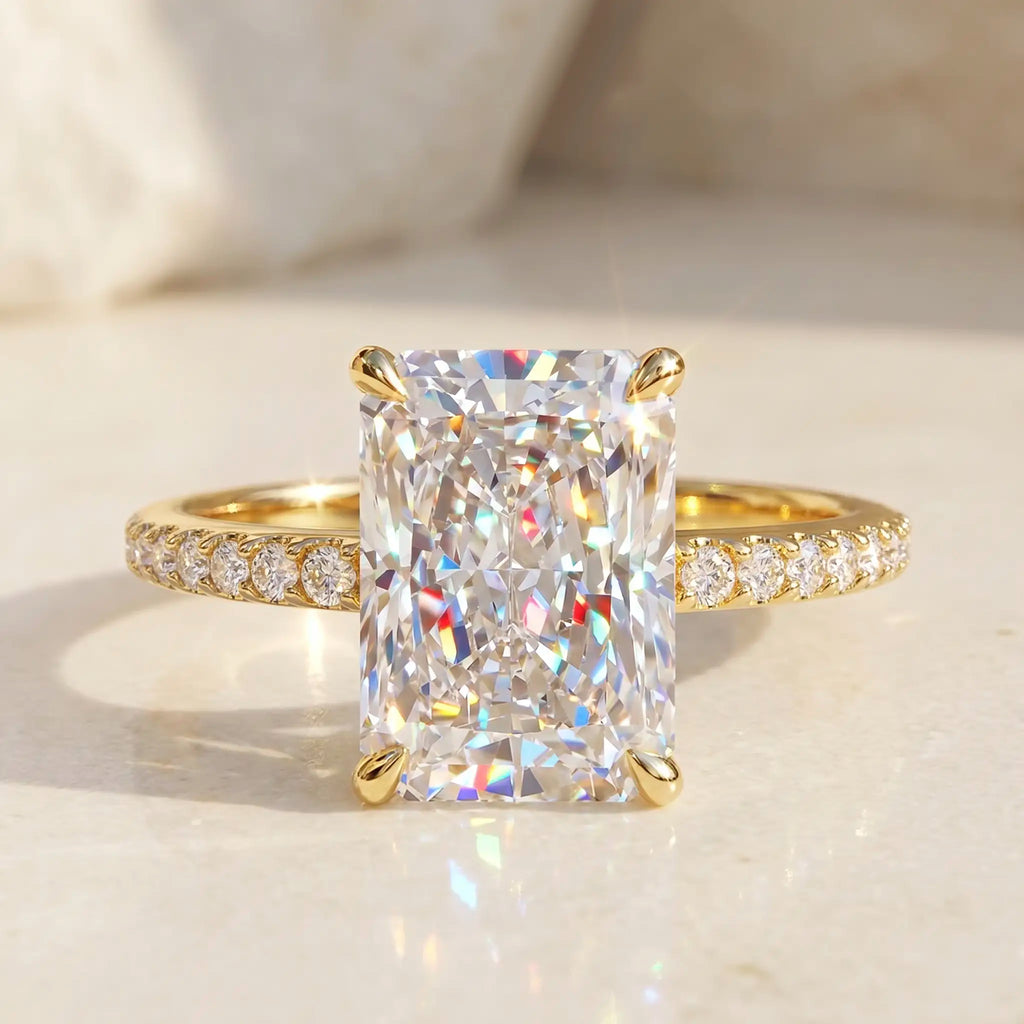 csandiva™ The "Timeless" 9.0ct Radiant Ring - Smart Luxury Alternative & Zero Anxiety Glamour | Claim 90% OFF Today🔥