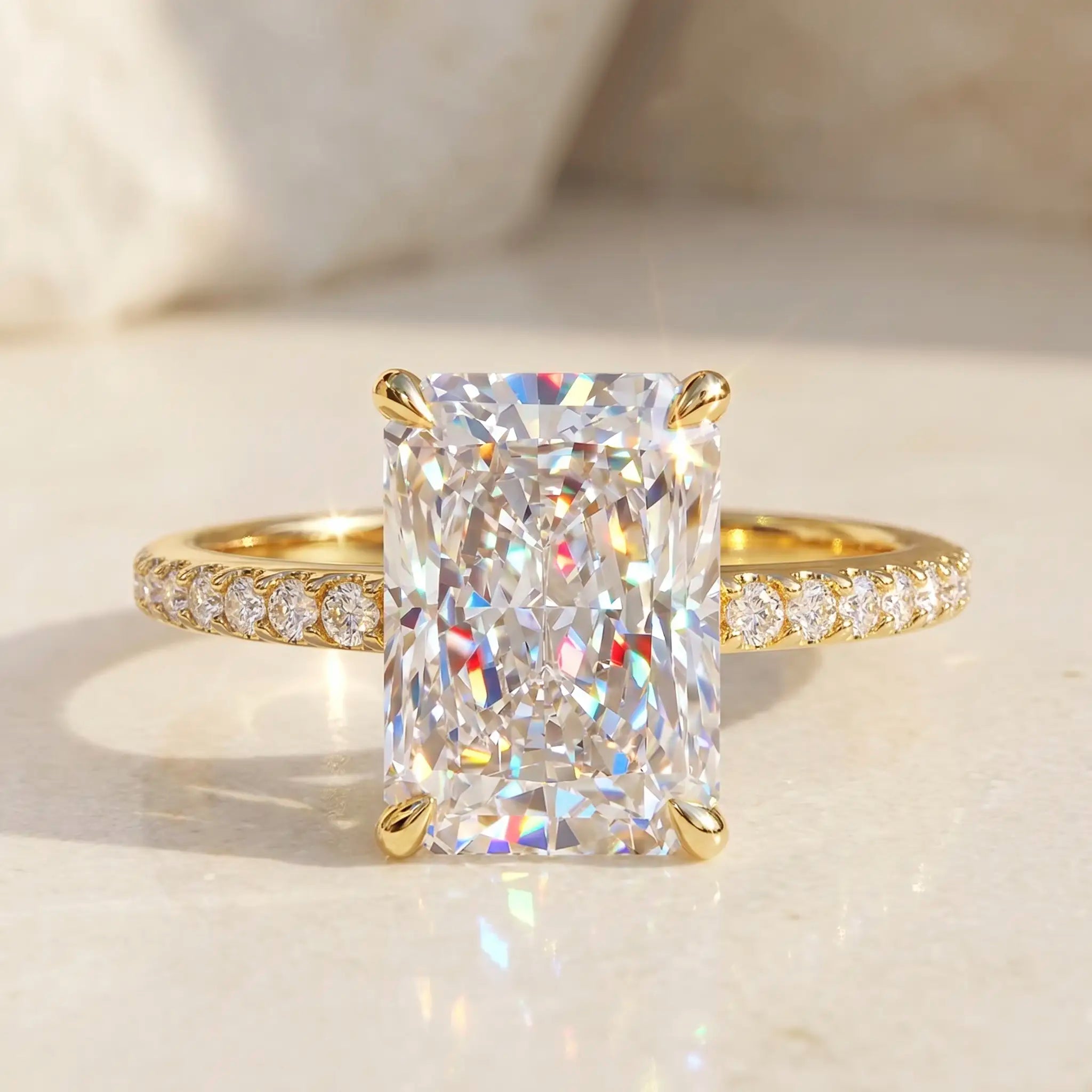 csandiva™ The "Timeless" 9.0ct Radiant Ring - Smart Luxury Alternative & Zero Anxiety Glamour | Claim 90% OFF Today🔥