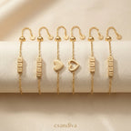 Csandiva 14K Gold "Eternal Bond" Matching Bracelet Set (2-Piece) | Today Only 90% OFF🔥