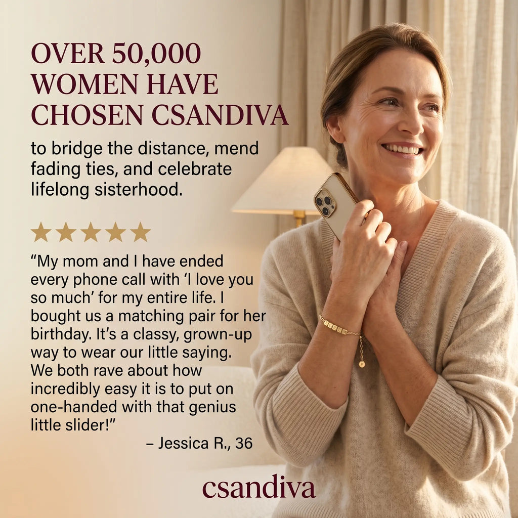 Csandiva 14K Gold "Eternal Bond" Matching Bracelet Set (2-Piece) | Today Only 90% OFF🔥
