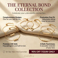 Csandiva 14K Gold "Eternal Bond" Matching Bracelet Set (2-Piece) | Today Only 90% OFF🔥