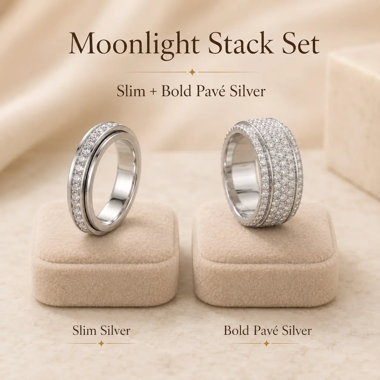 The Viral 18K Artisan Mindfulness Spinner Ring | Whisper-Quiet Elegance, Zero Green Fingers & A $10,000 Look | Last Day Sale-90% OFF🔥