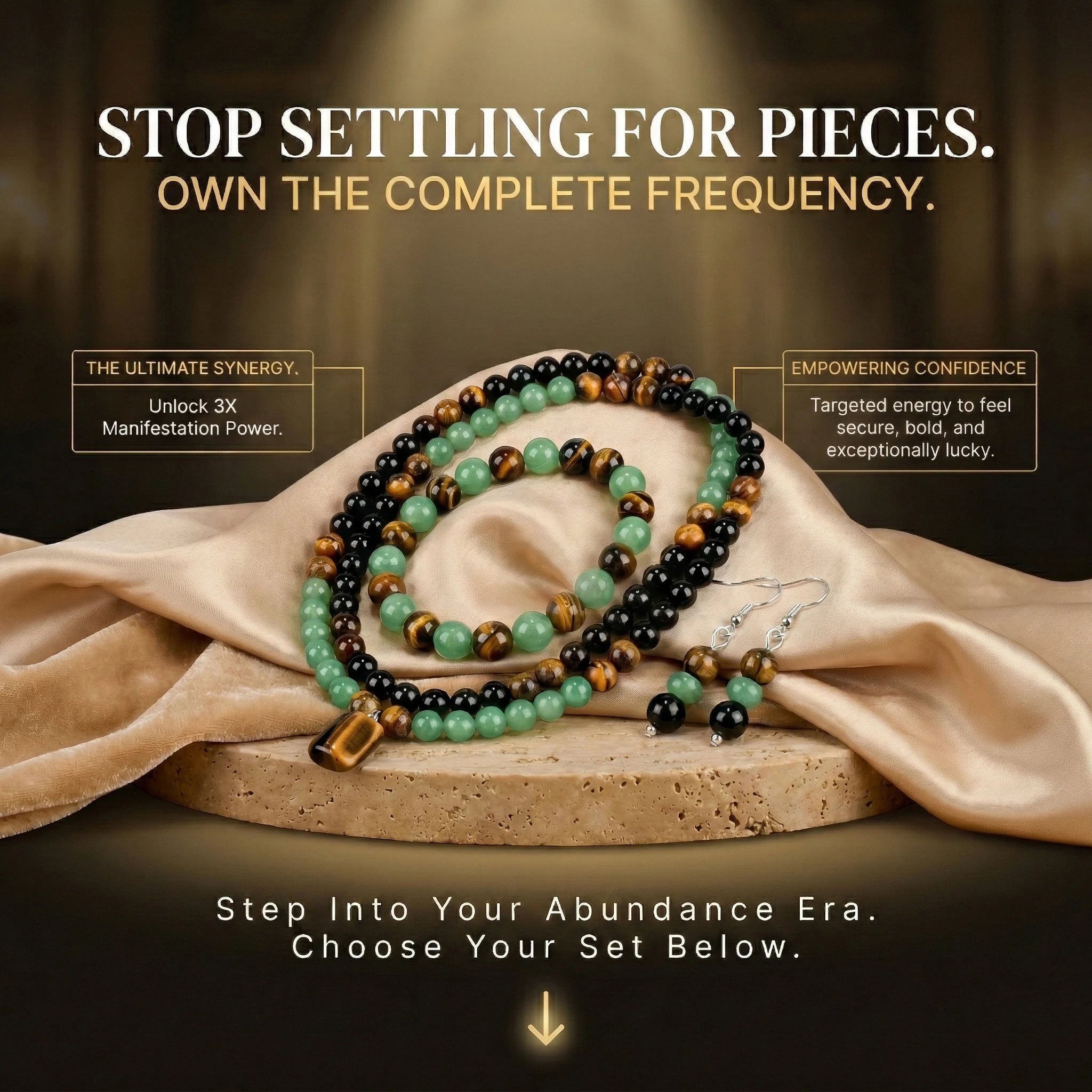 The "Trinity of Wealth" Collection 360° Quantum Aura™ Set | Attract Wealth Beautifully-Last Day Sale-90% OFF🔥