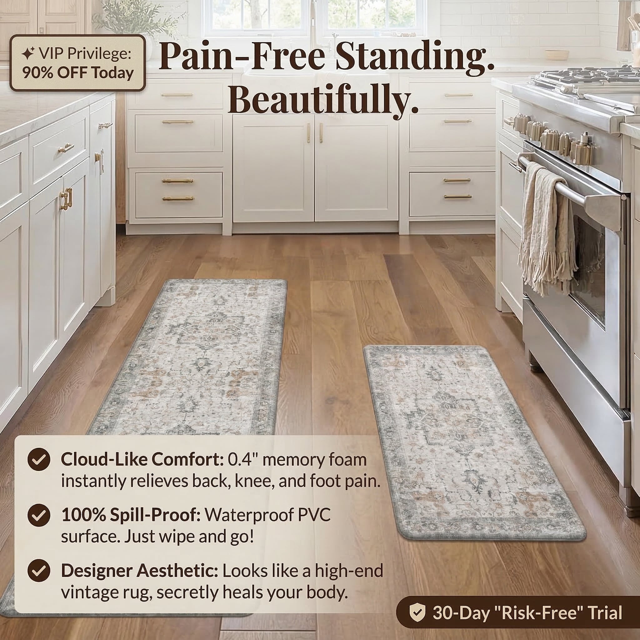 Kitchen Anti-Fatigue Mat--Last Day Sale-90% OFF🔥