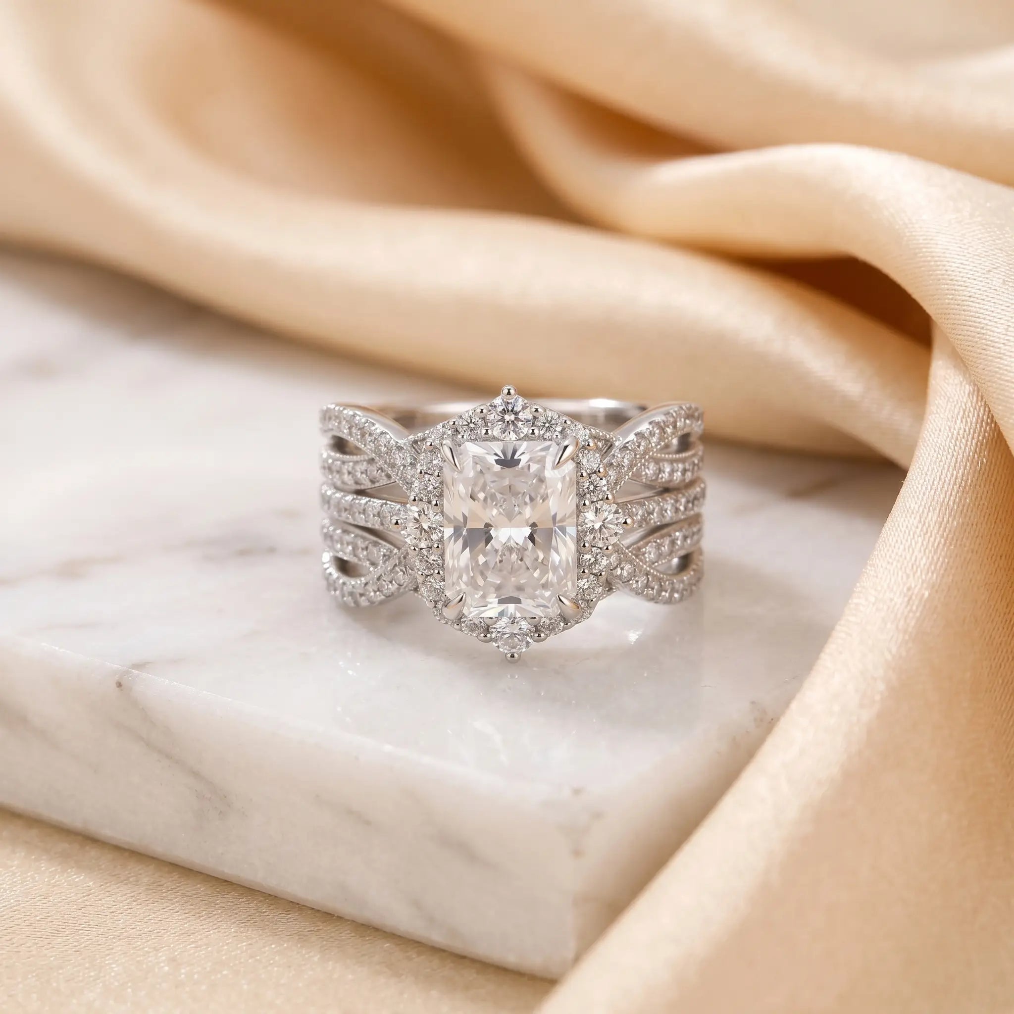 csandiva™ 3.0ct Vintage Nested Ring Suite - Smart Heirloom Alternative & Zero Anxiety Glamour | Claim 90% OFF Today🔥