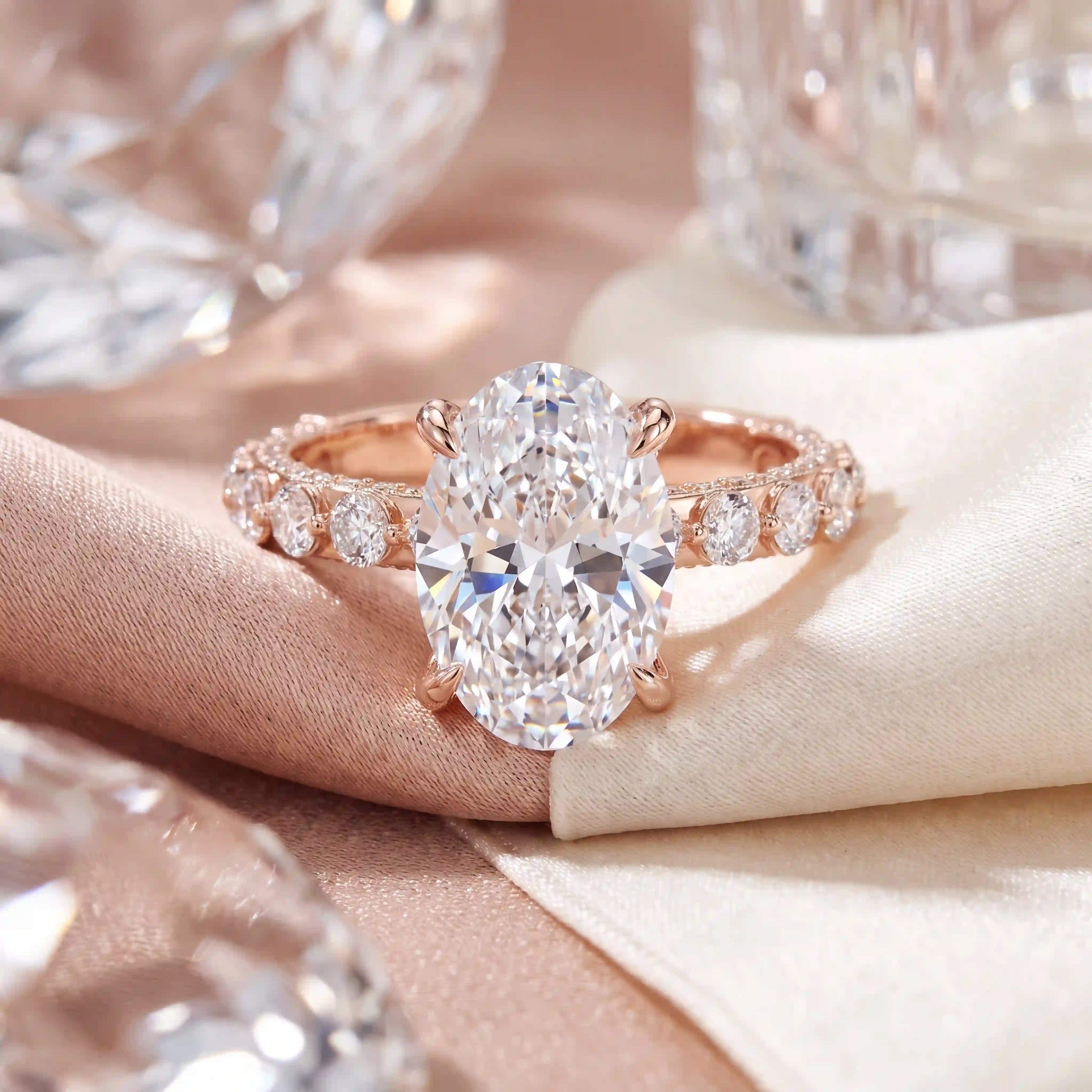 The Crown Oval™ — The Hand-Flattering 1–6 CT Lab-Grown Diamond Ring Designed to Make Your Fingers Look Longer and Every Outfit Feel Instantly More Elegant-Last Day Sale-90% OFF🔥