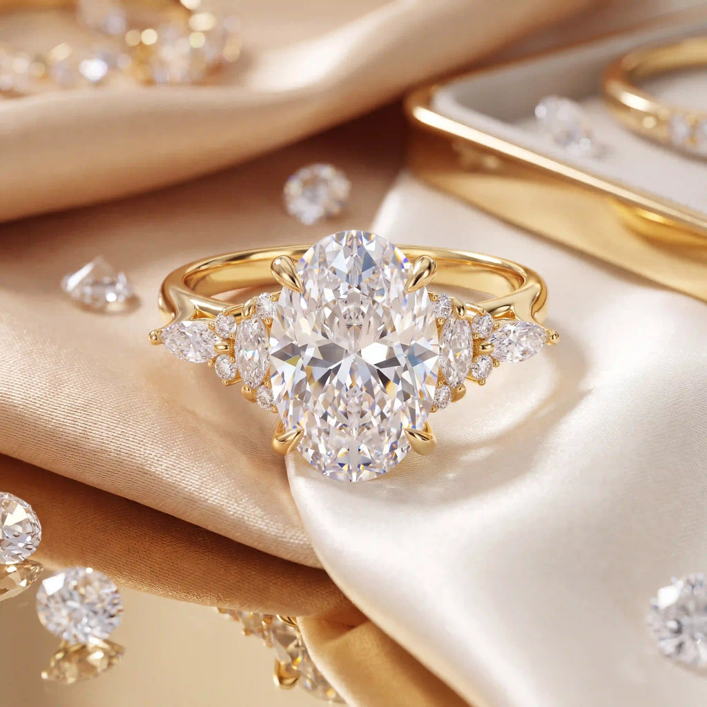 The Hand-Flattering Oval Moissanite Ring That Makes Every Look Feel More Expensive-Last Day Sale-90% OFF🔥