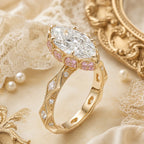 A Timeless Heirloom-Inspired Marquise Ring With Unforgettable Diamond Brilliance | Last Day Sale-90% OFF🔥