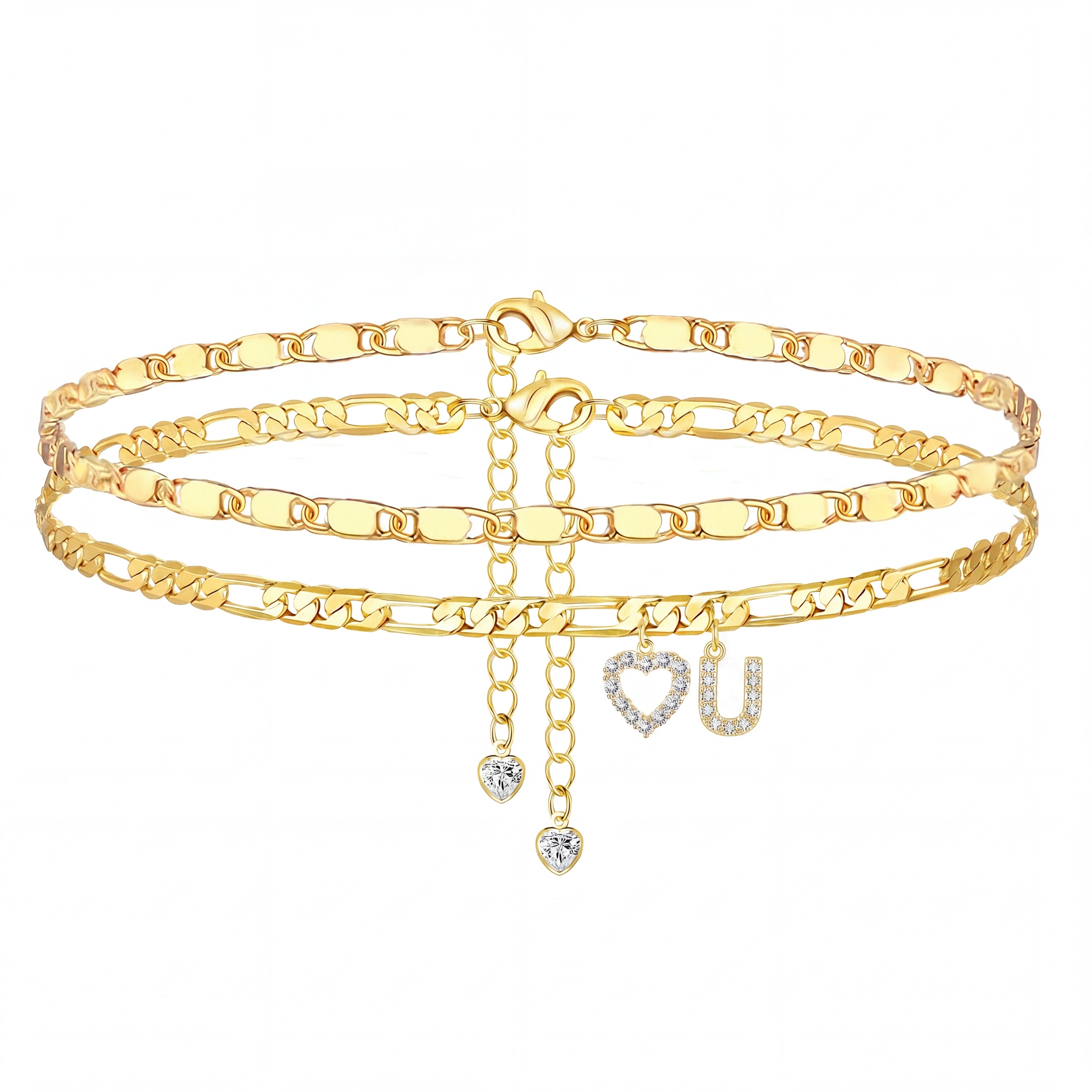 Manifest Your Wealth: The 24K Gold-Aura Personalized Manifestation Anklet -Last Day Sale-90% OFF🔥