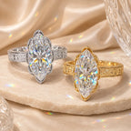 The Everbloom Marquise™ Lab-Grown Diamond Ring — An Elongated Floral Heirloom Design Made to Flatter Your Hand and Mark Every Meaningful Moment | Gold or Silver | Last Day Sale-90% OFF🔥