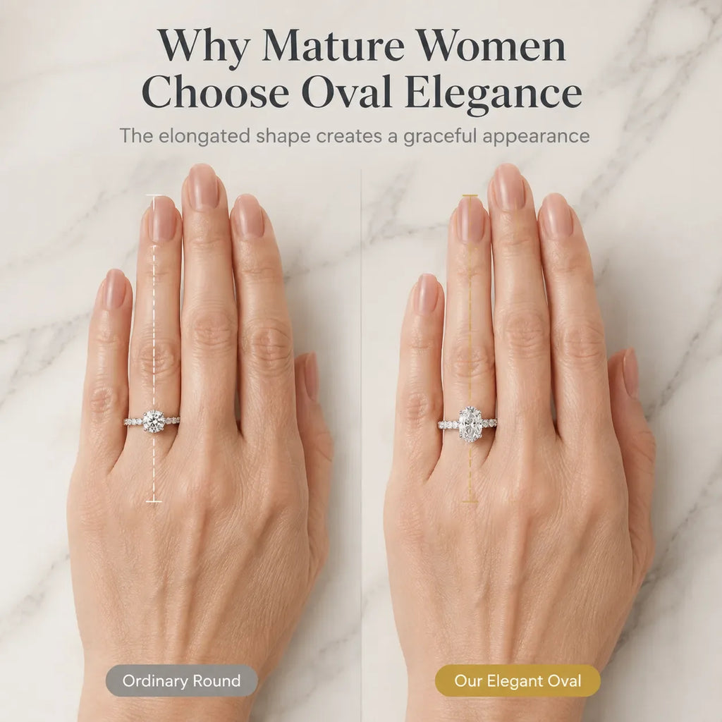 Elegant Oval Hidden Halo Ring – Timeless Luxury Sparkle Designed For Everyday Elegance -Last Day Sale-90% OFF🔥