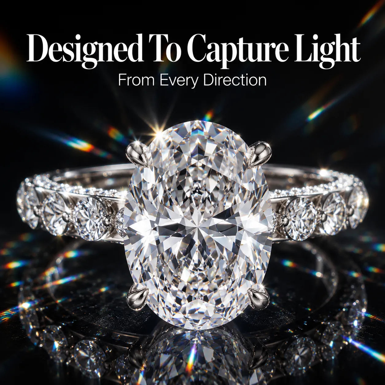 Elegant Oval Hidden Halo Ring – Timeless Luxury Sparkle Designed For Everyday Elegance -Last Day Sale-90% OFF🔥