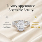 Elegant Oval Hidden Halo Ring – Timeless Luxury Sparkle Designed For Everyday Elegance -Last Day Sale-90% OFF🔥