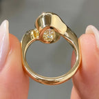 3.5ct Oval Bypass Ring | Snag-Free Bezel Setting, Finger-Elongating Comfort Fit--Last Day Sale-90% OFF🔥