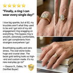 3.5ct Oval Bypass Ring | Snag-Free Bezel Setting, Finger-Elongating Comfort Fit--Last Day Sale-90% OFF🔥