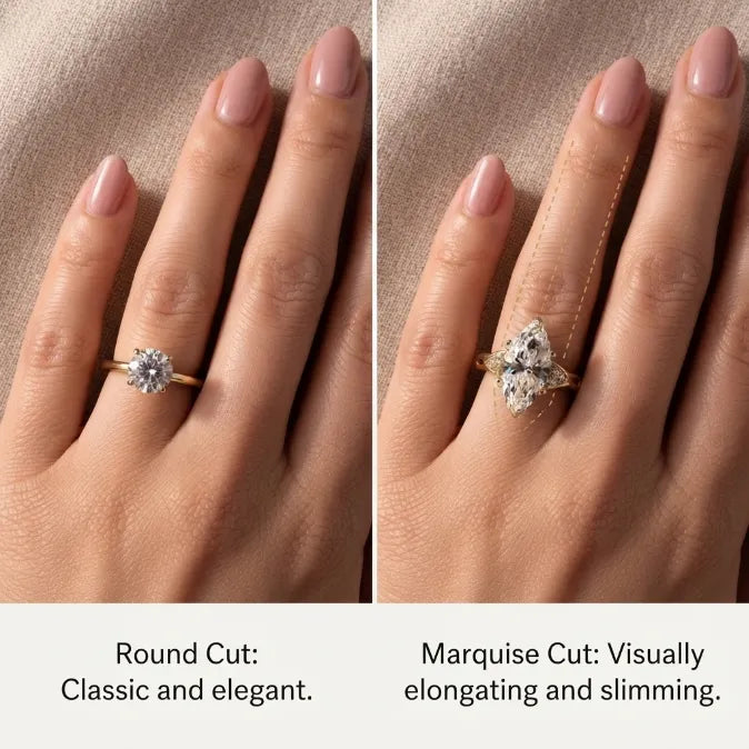 Classic Marquise Cut Solitaire Ring with Infused Twist Band--Last Day Sale-90% OFF🔥